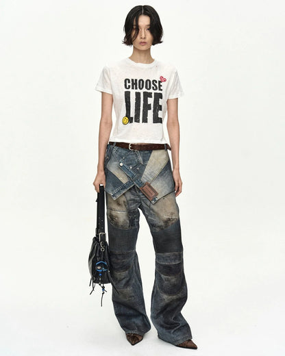 T-shirt Choose Life White