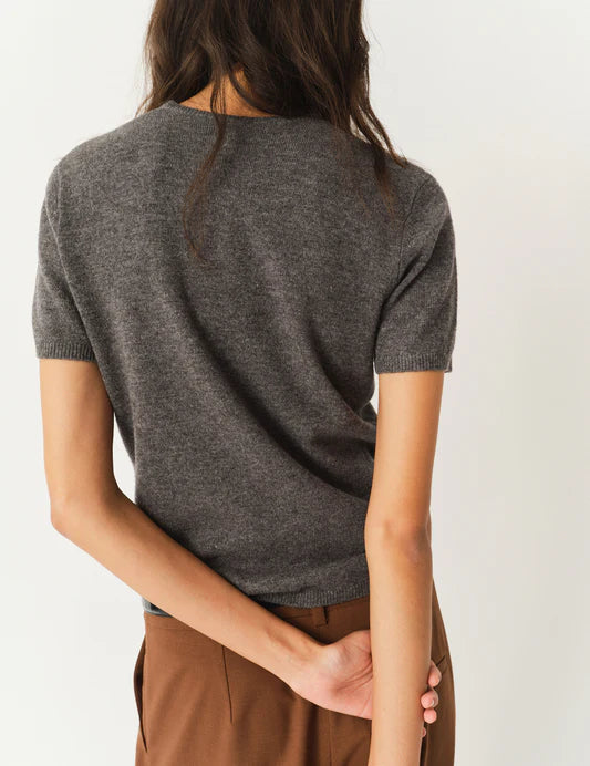 T-shirt Como Knit Grey Melange