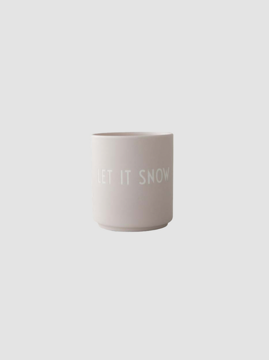 Christmas Cup Let It Snow White