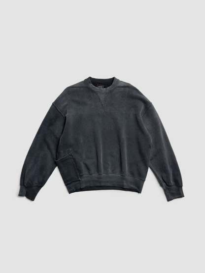 Sweatshirt Relax Terry Smoke Black