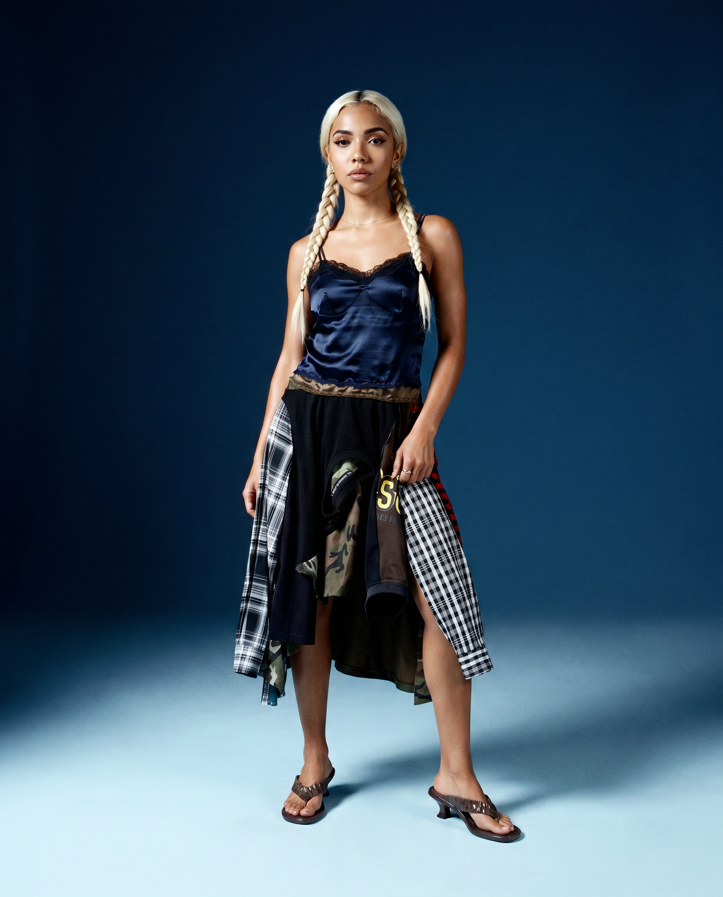 Dress Reworked Jersey Navy