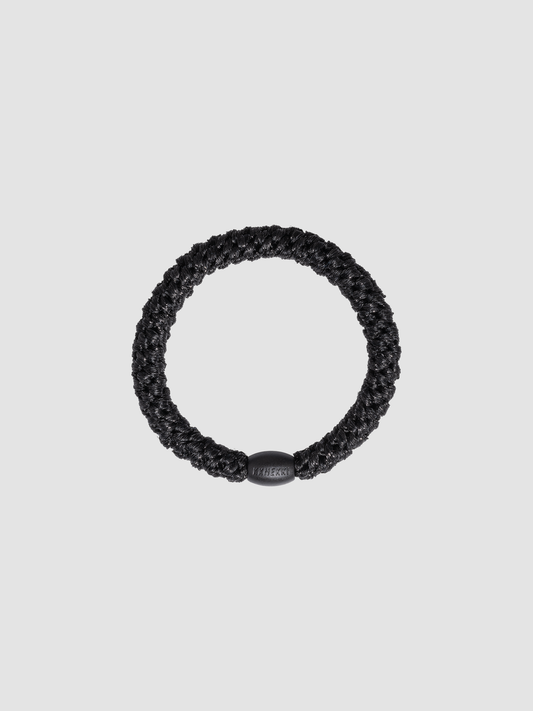 Hair Tie Glitter Black