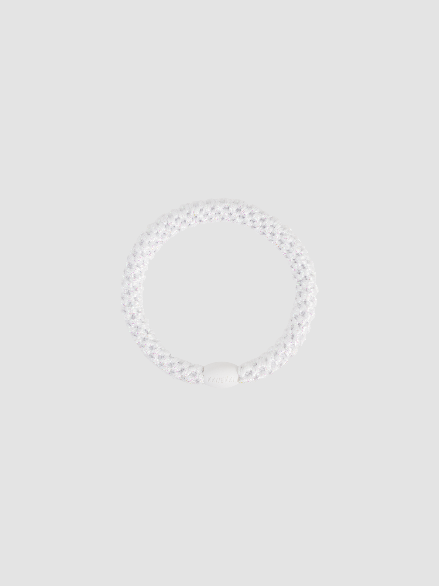 Hair Tie Glitter White