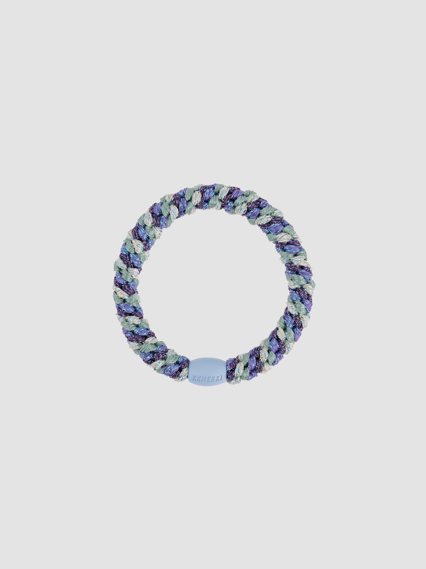 Hair Tie Mix Purple & Green Glitter