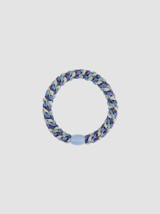Hair Tie Mix Purple & Green Glitter
