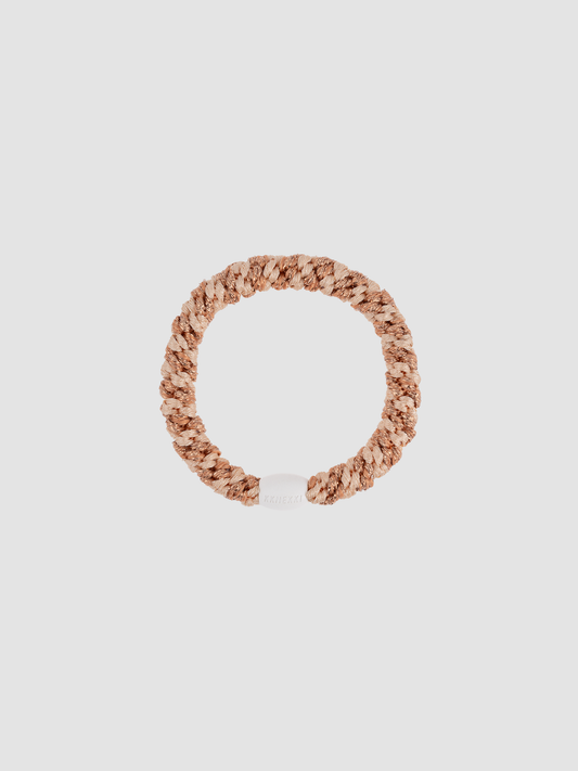 Hair Tie Stripe Rosegold & glitter