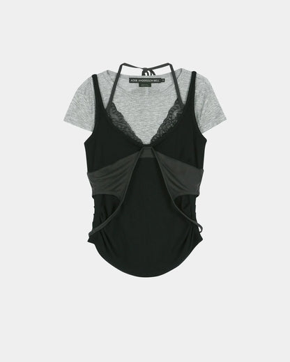 T-shirt Upside-Down Grey & Black