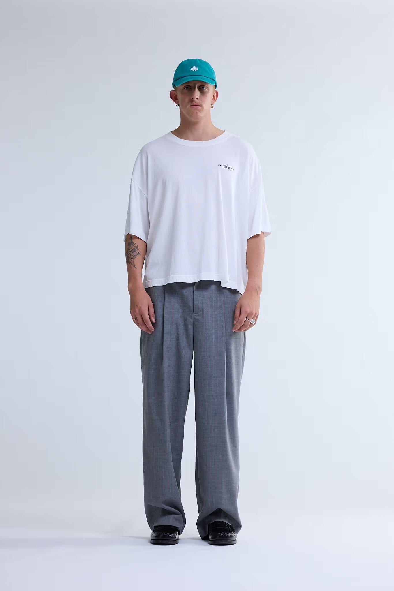 T-shirt Big Logo Washed White