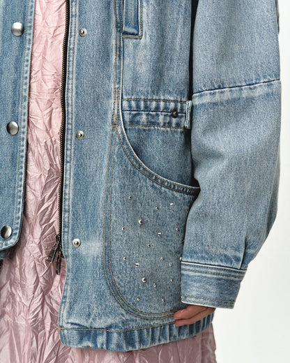 Jacket Jeweled Denim Blue