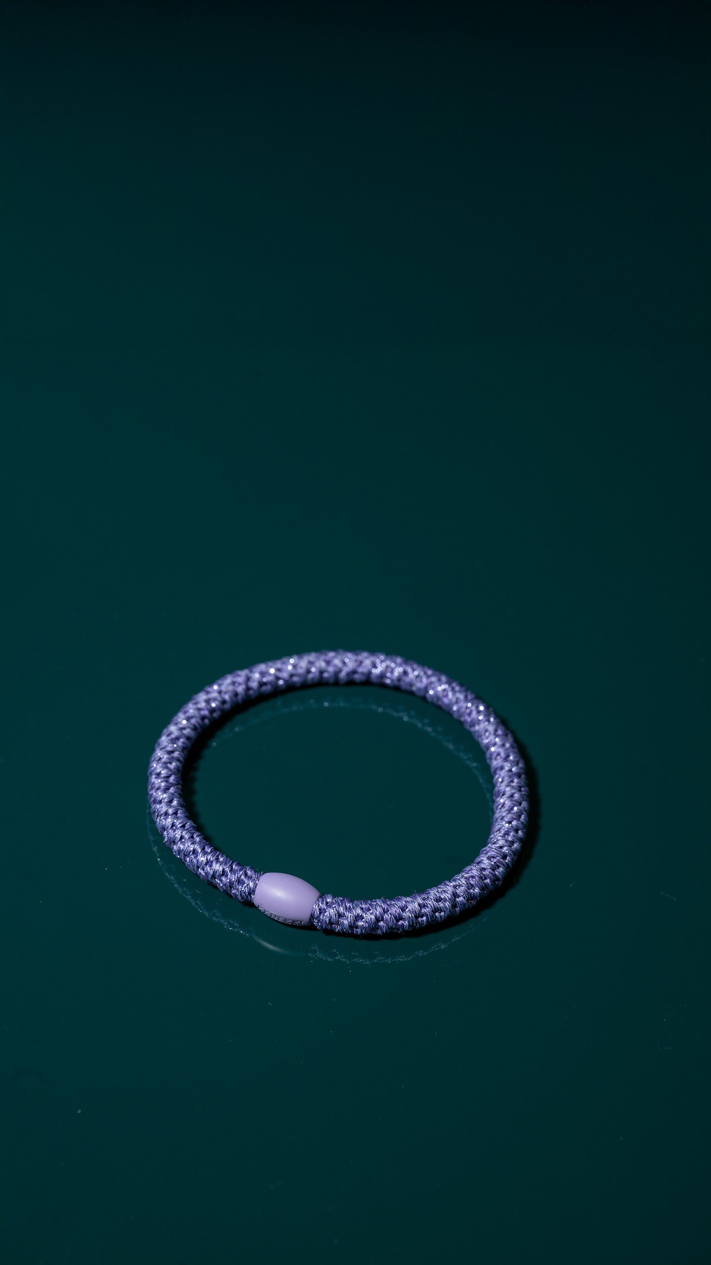 Hair Tie Slim Lila Glitter