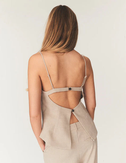 Top Pisano Melange Beige
