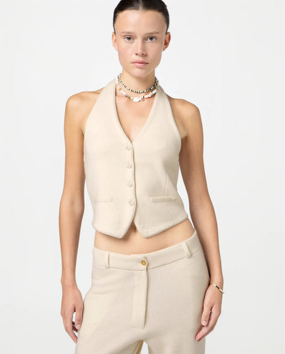 Vesta Tailored Halter Krémová