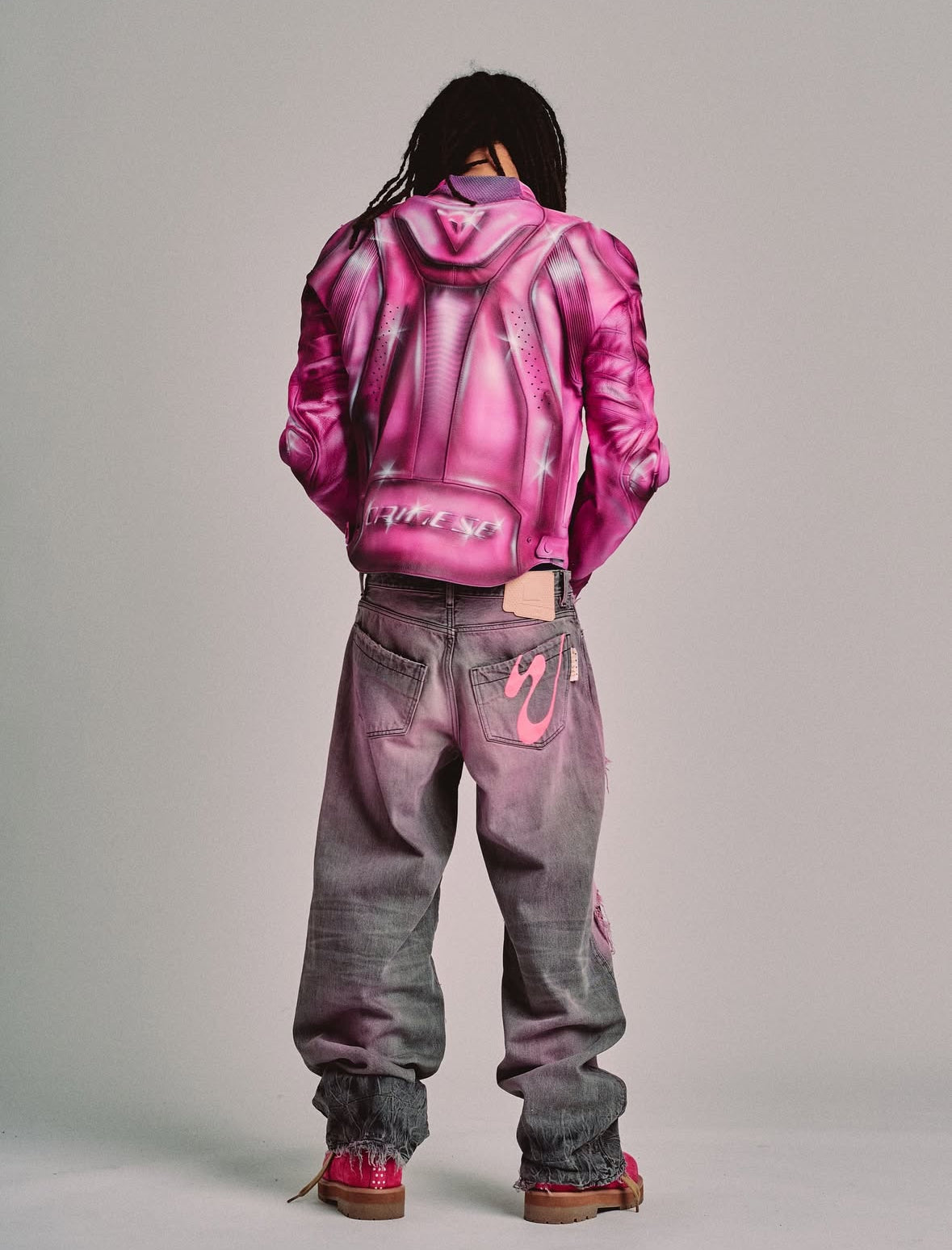 Jeans Rich Kid Pink & Grey