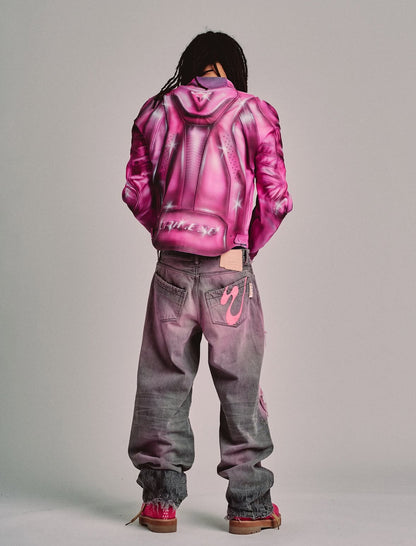 Jeans Rich Kid Pink & Grey