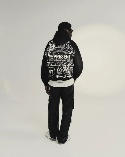 Hoodie Monochrome Icons Black