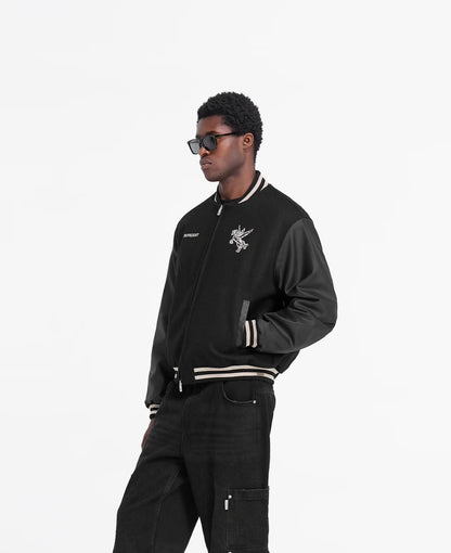 Jacket Mascot Varsity Black