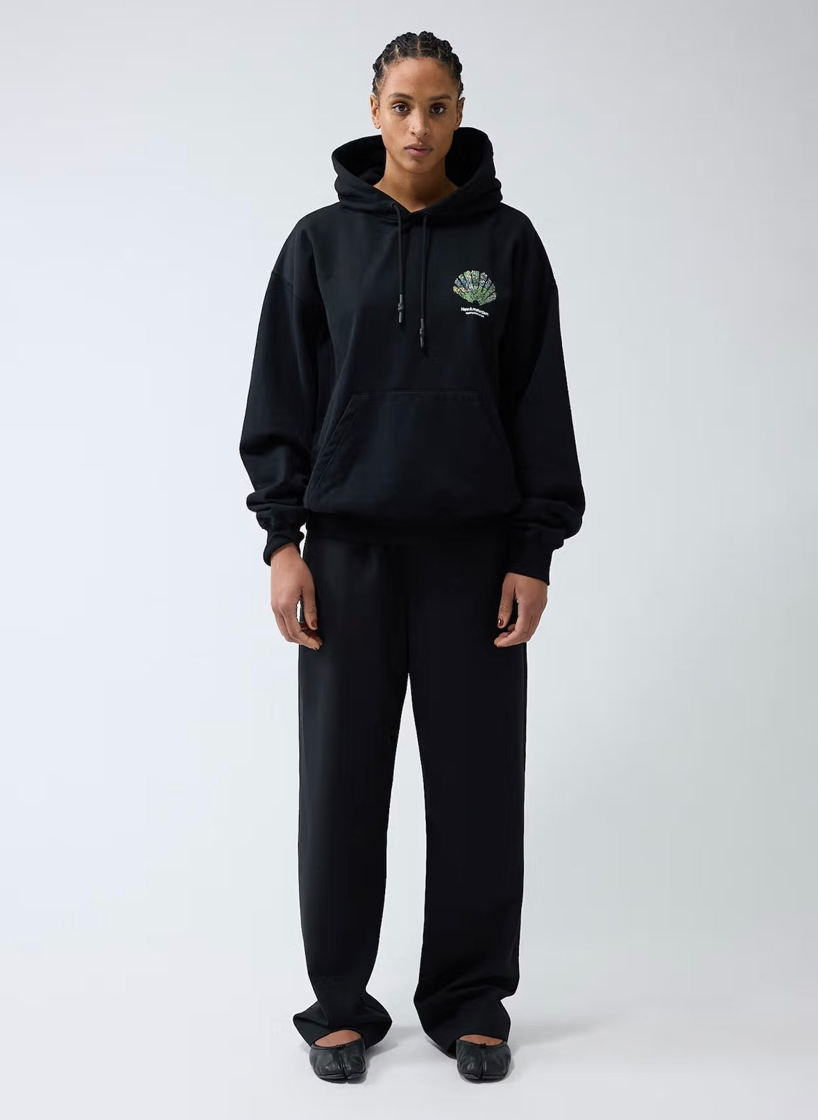 Hoodie Tall Grass Black