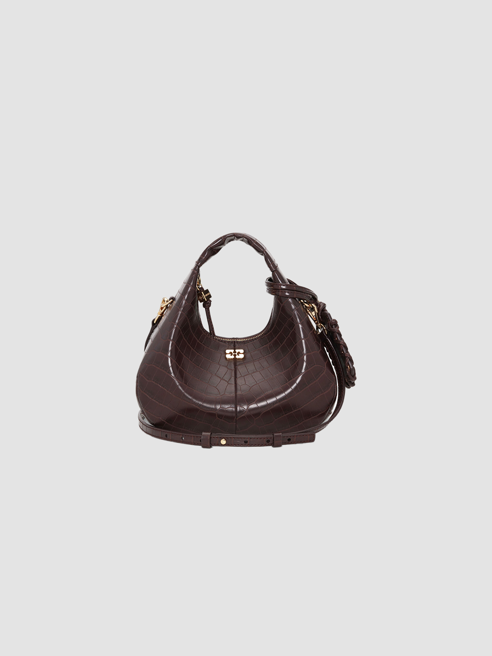 Bag Hobo Mini Croco Brown