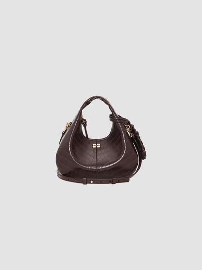 Bag Hobo Mini Croco Brown