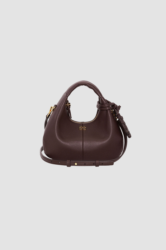 Bag Hobo Mini Grained Coffee