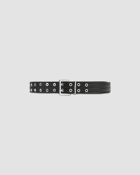 Belt Double Eyelet Black