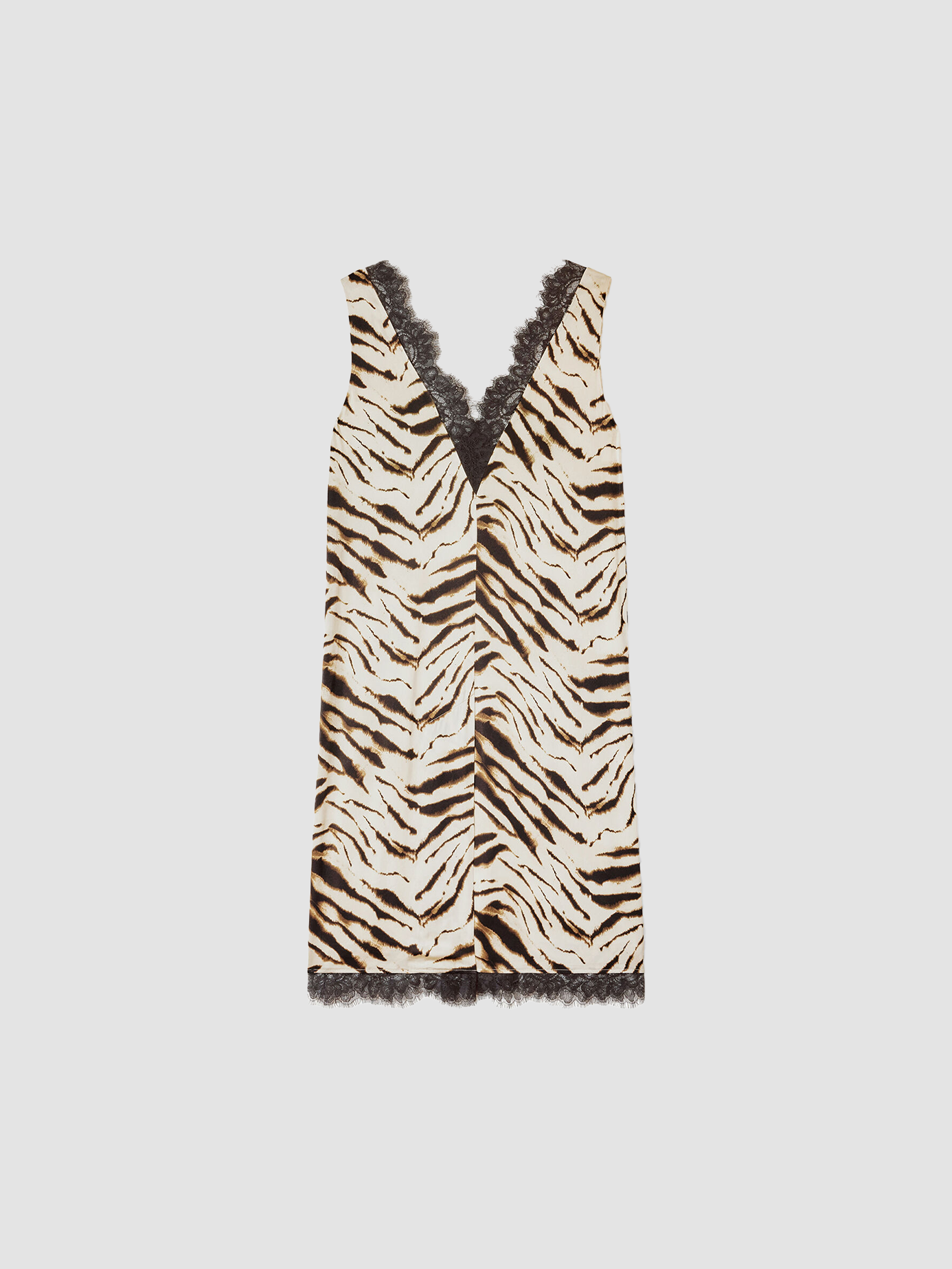 Dress Midi Satin Zebra