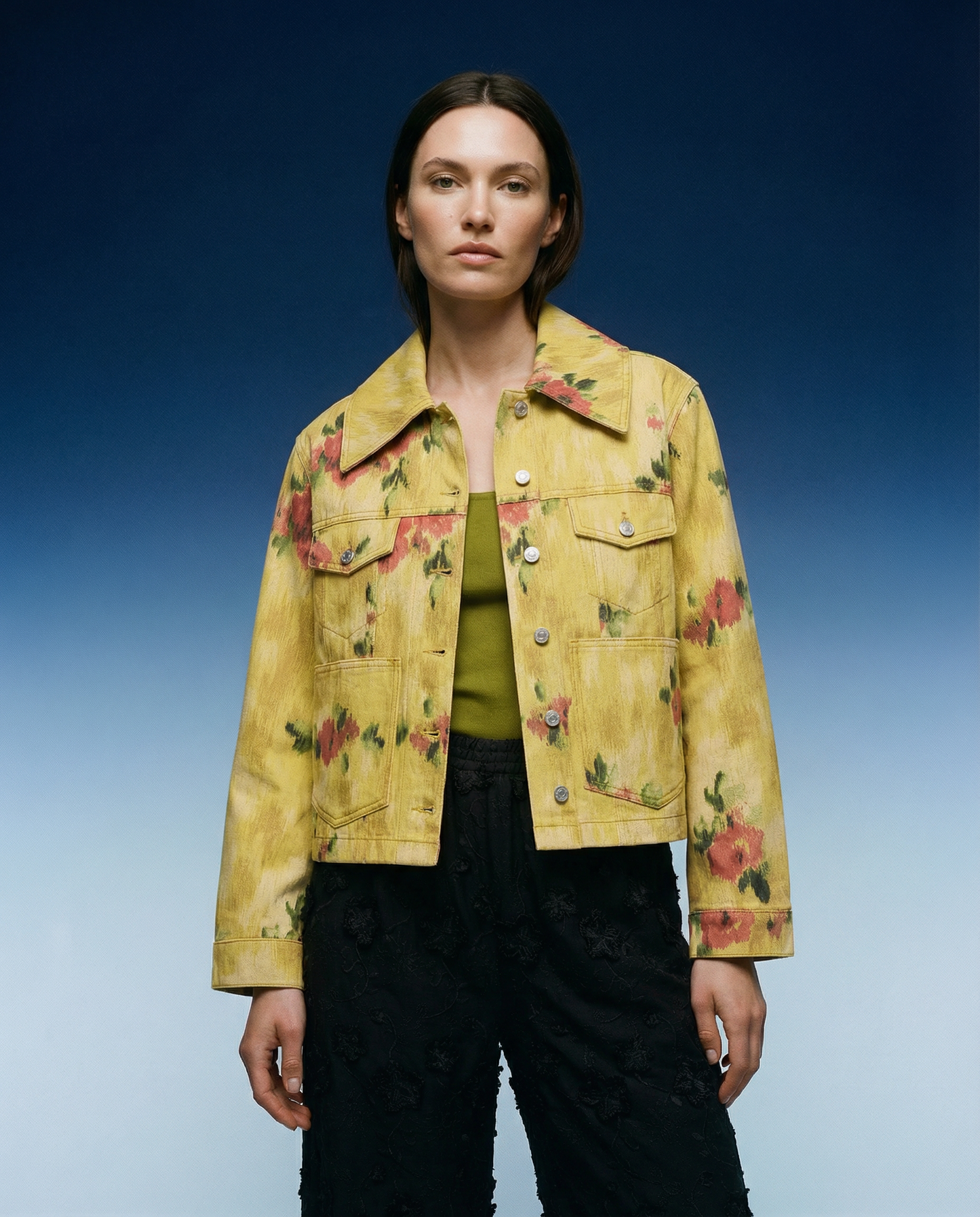Jacket Denim Vibrant Yellow