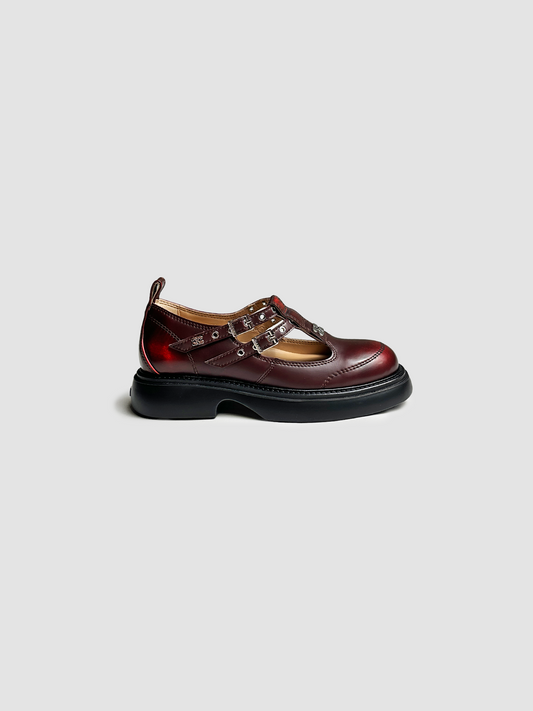 Shoes Butterfly Mary Jane Brushed Red