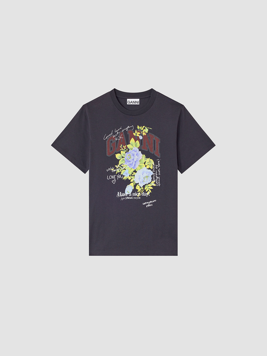 T-Shirt Jersey Rose Black