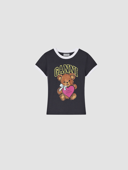 T-shirt Cropped Teddy Black