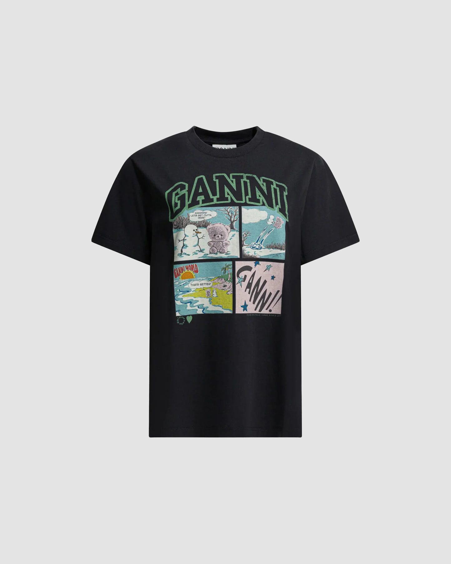 T-shirt Jersey Comic Black