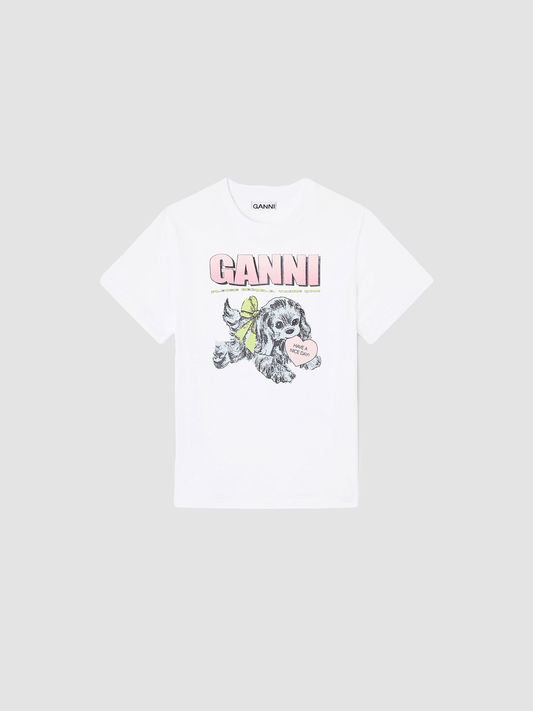 T shirt Jersey Puppy White