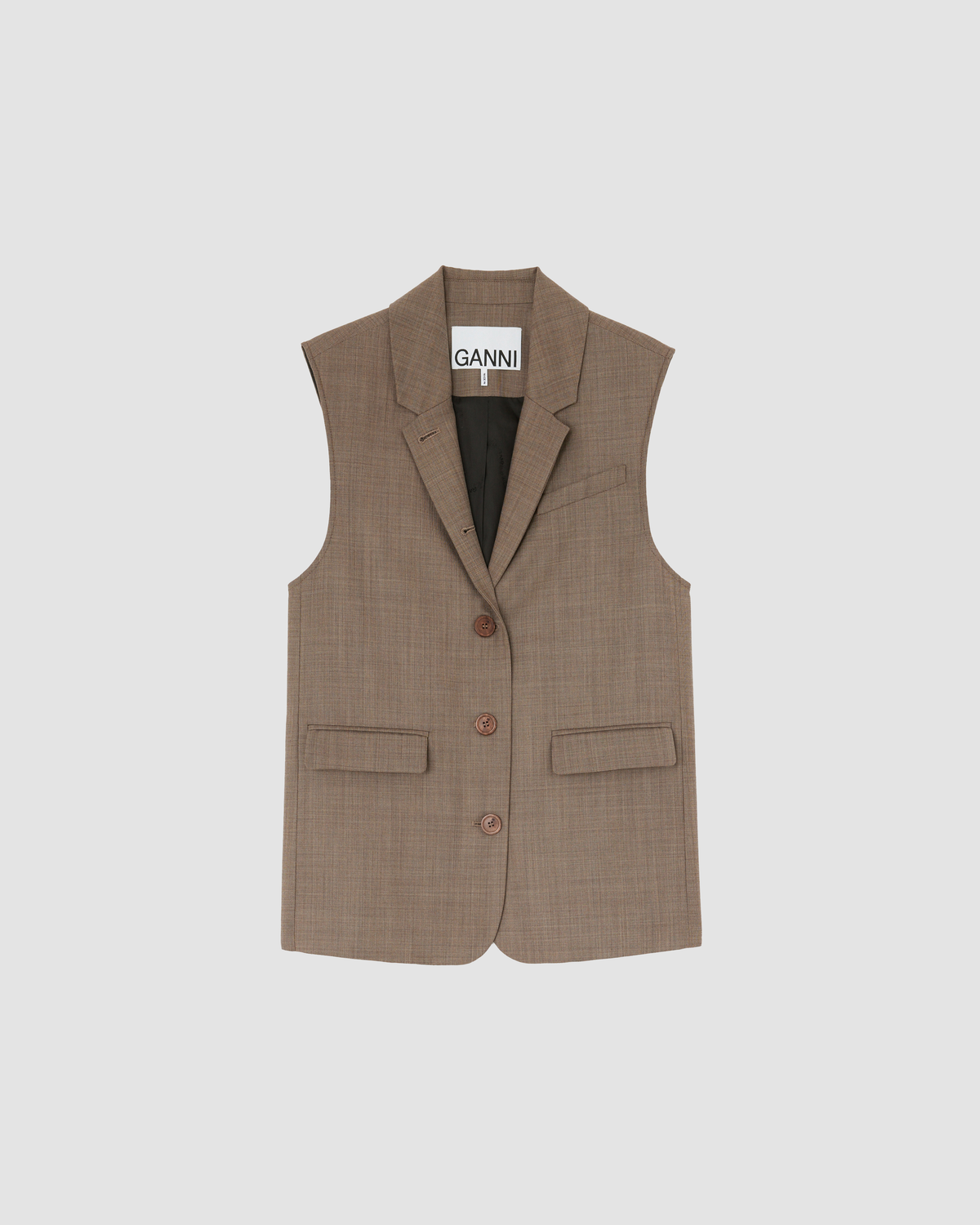 Vest Suit Oversized Brown
