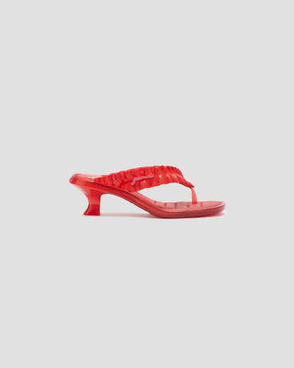 Ganni x Melissa Heels Kitten Thong Red