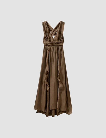 Dress Gillian Halter Olive