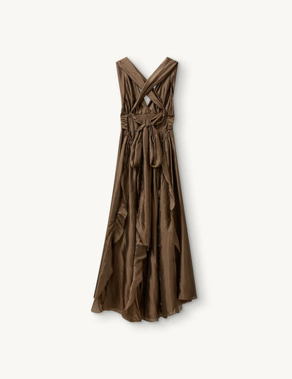 Dress Gillian Halter Olive