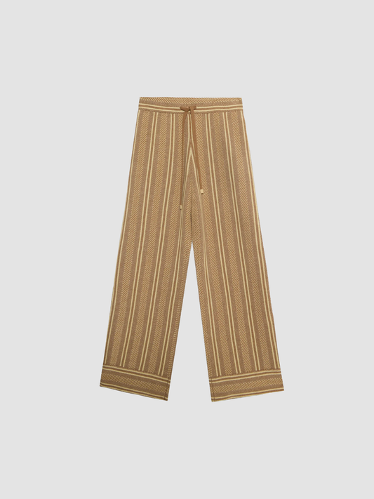 Pants Stripe Lounge Almond