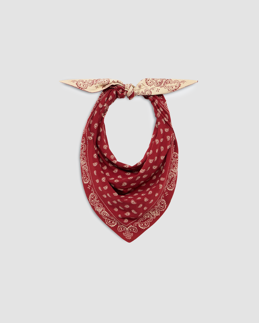Scarf Wild Rag Carmine & Butter