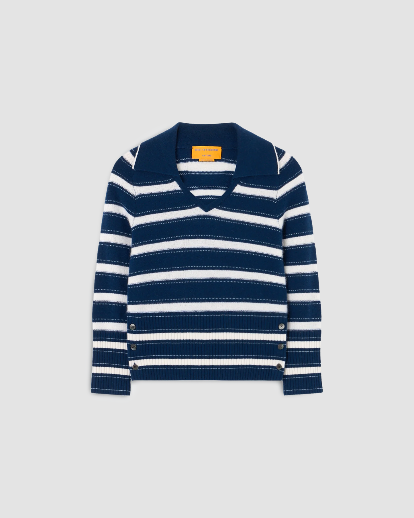 Sweater Polo Port Striped Navy
