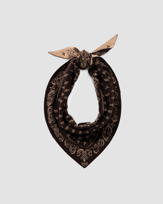 Scarf Wild Rag Burnt Cocoa & Dune