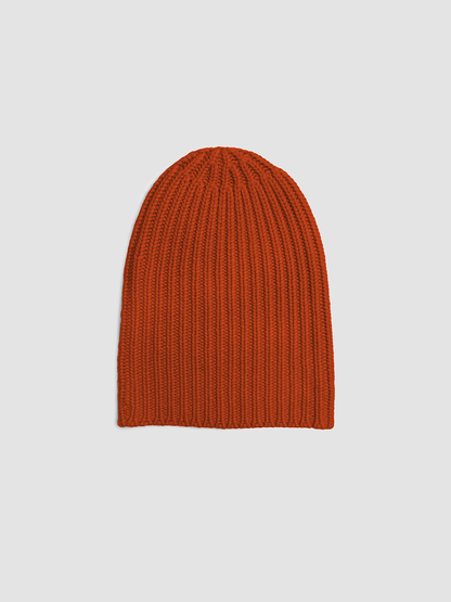 Cashmere Beanie Brick Red