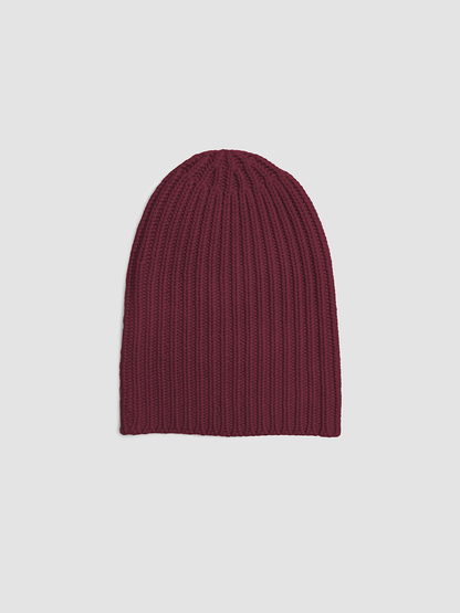 Cashmere Beanie Burgundy
