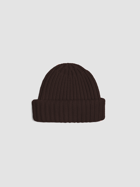 Cashmere Beanie Dark Brown