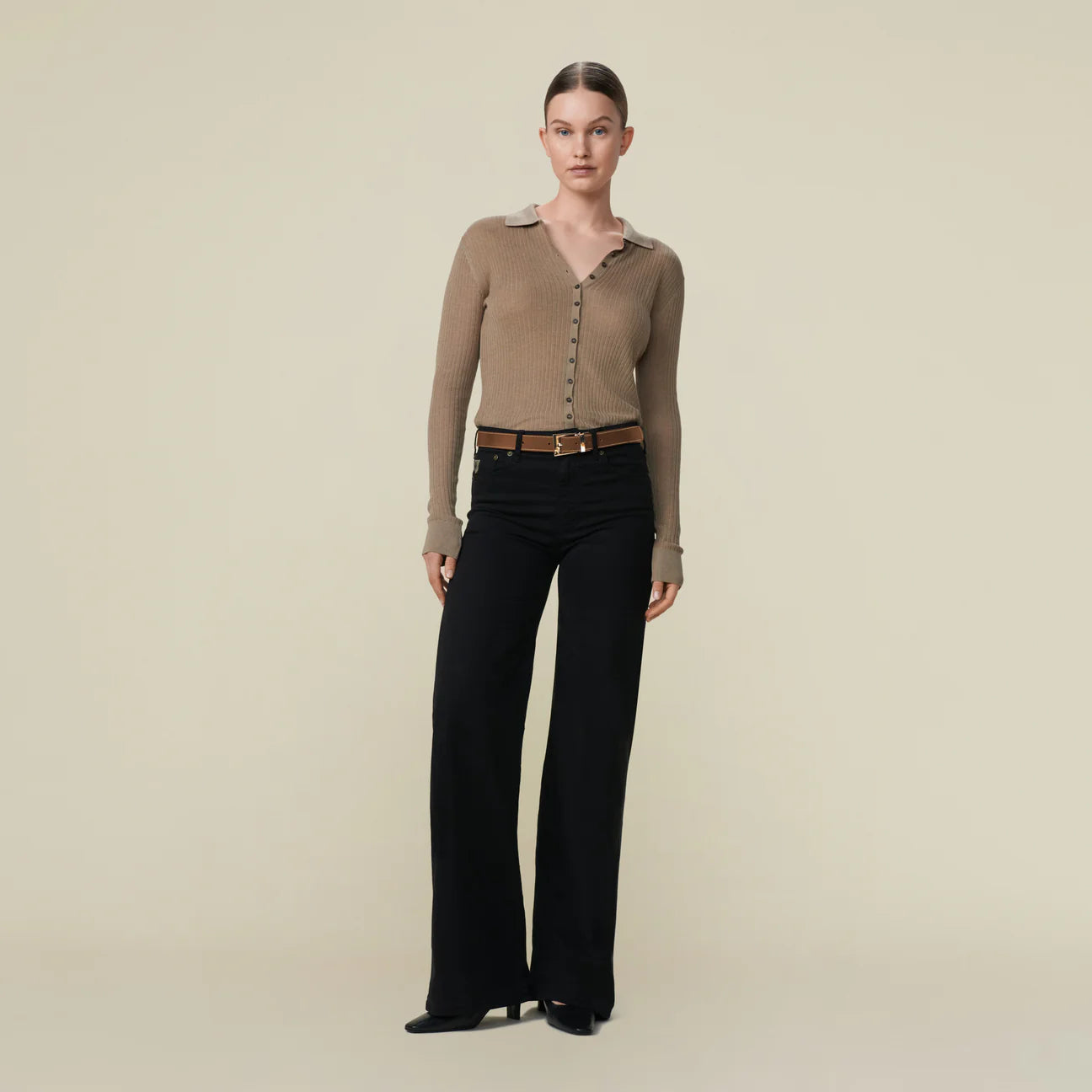 Jeans Palazzo Lea Black