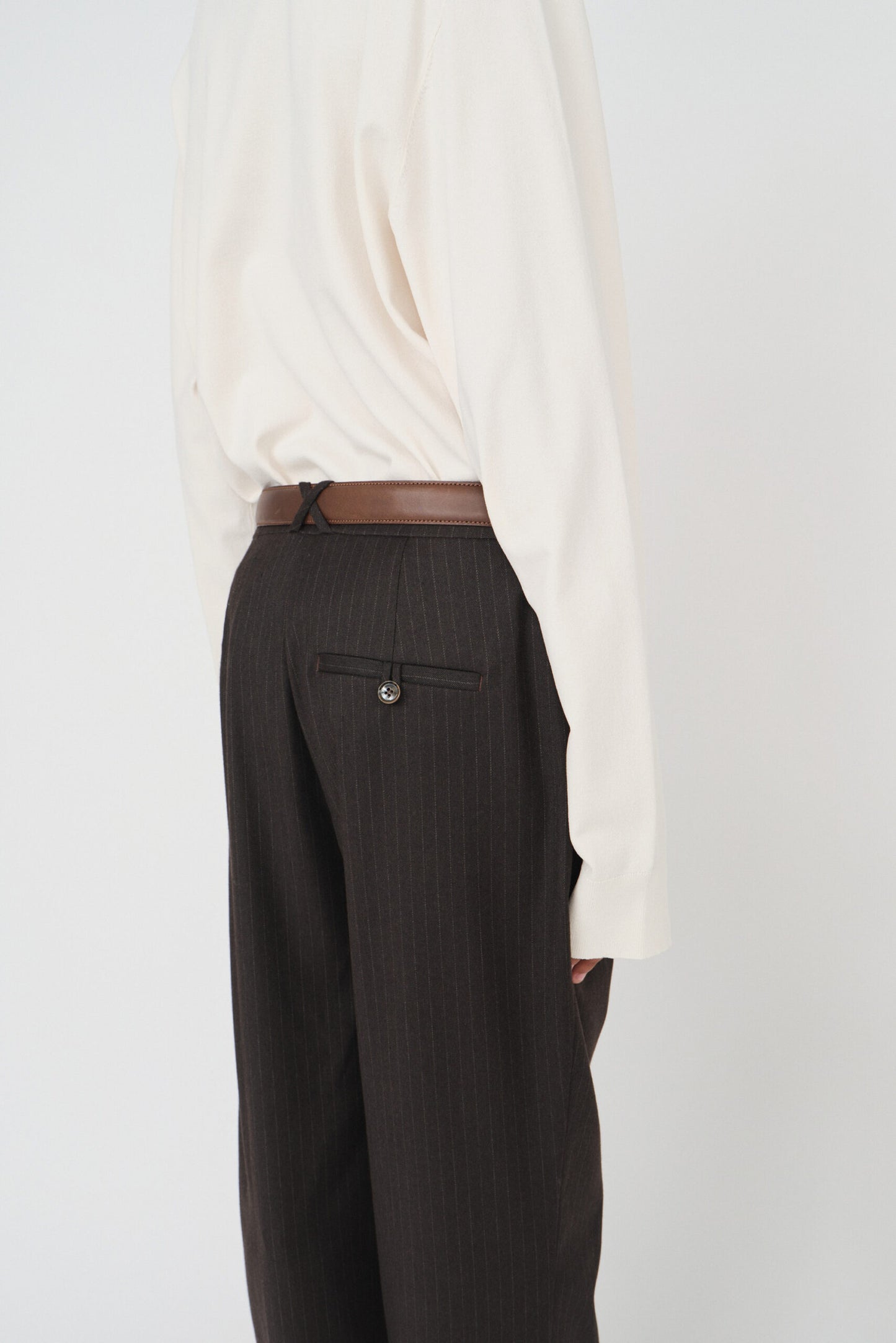 Kalhoty Denver Pleat Chocolate