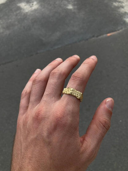 Ring Glyphs Small Goldplated Silver