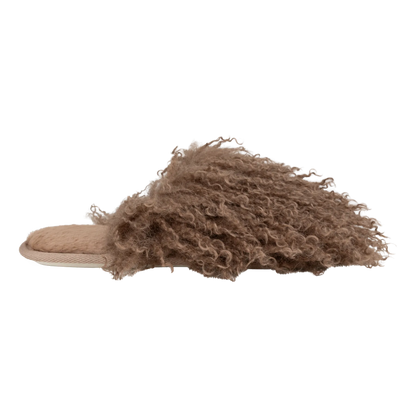Slippers Furry Brown