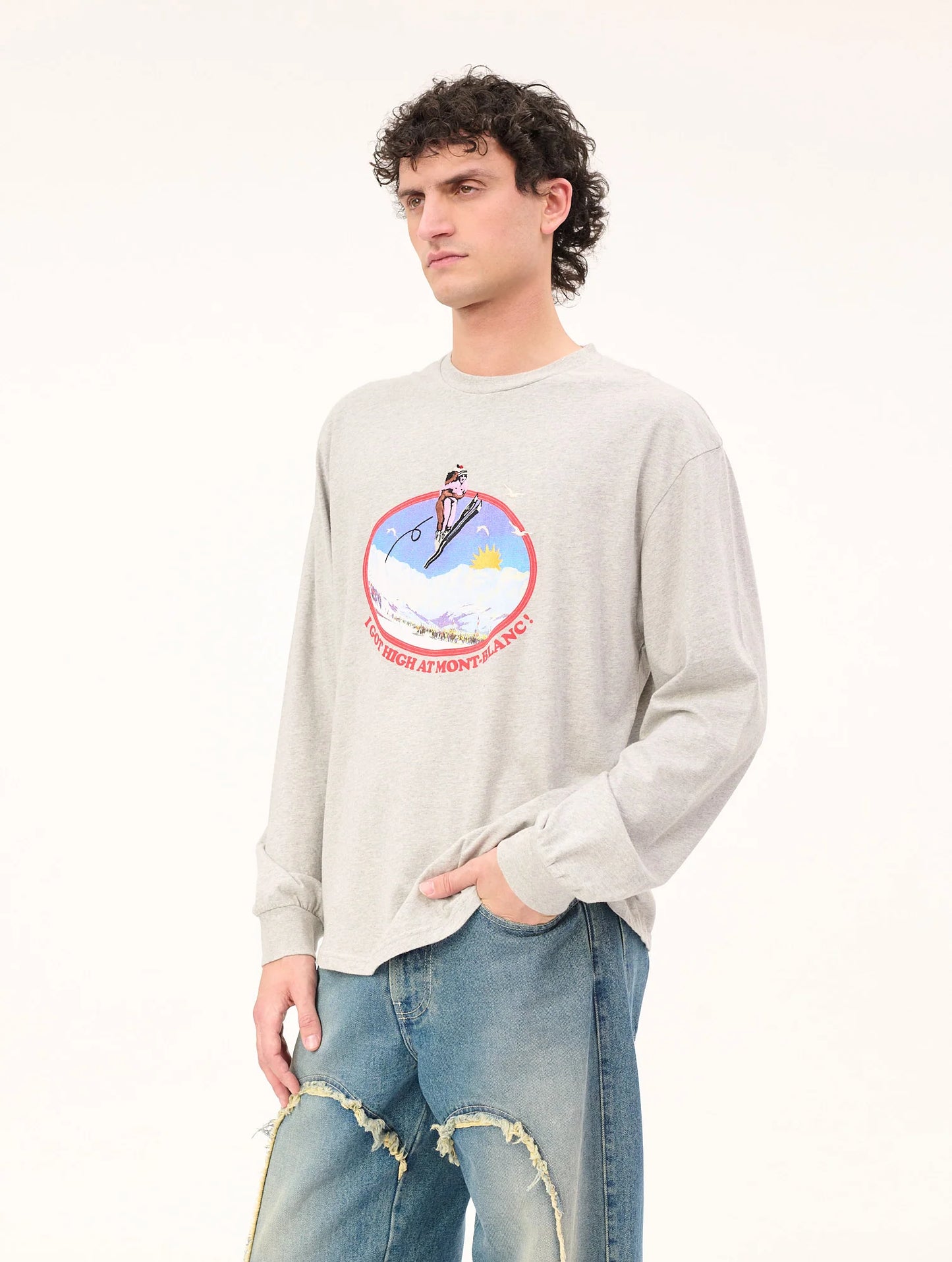 T-shirt Mont Blanc Memories Grey