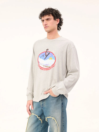 T-shirt Mont Blanc Memories Grey