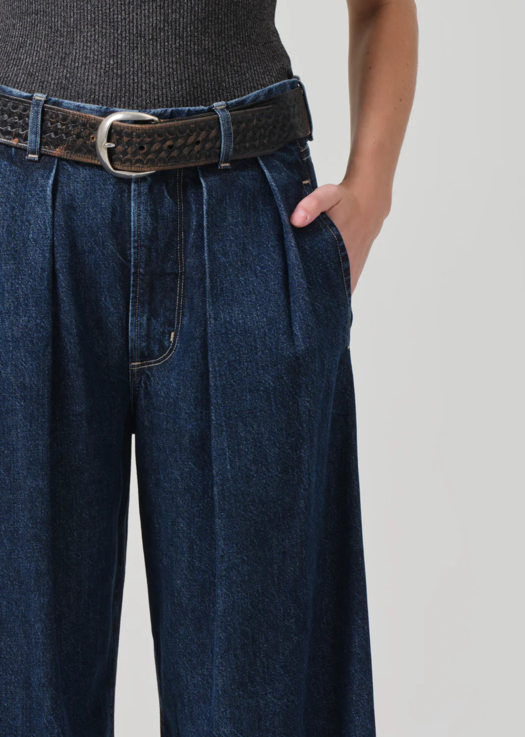 Jeans Petra Pleated Eden Blue